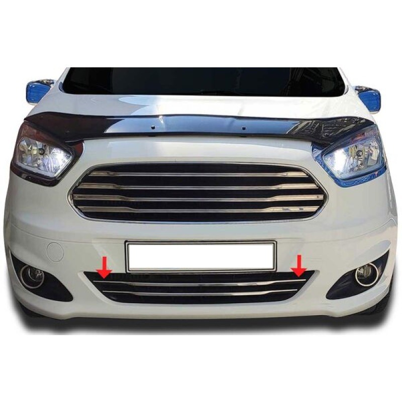 Ford Courier Krom Ön Tampon Çıtası 2 Parça 2014-2017 Arası