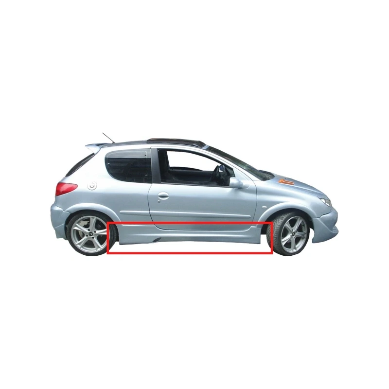 206 3 Kapı Büyük Model Marşpiyel Boyalı