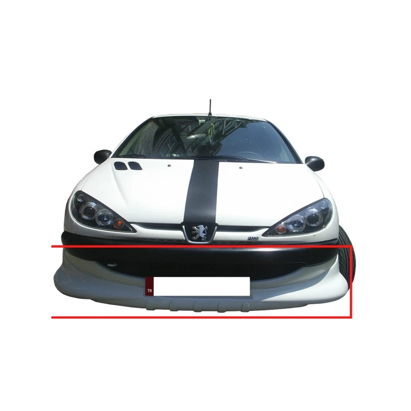 206 Makyajsız Kasa Ön Tampon Eki Boyalı