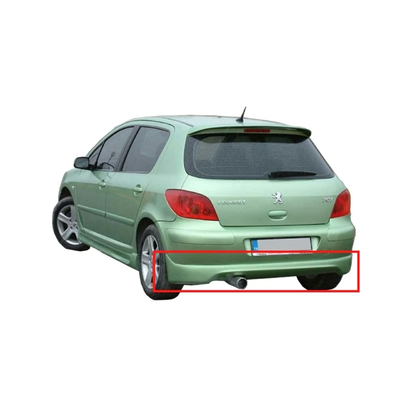 307 Fiber Arka Tampon Eki Boyalı