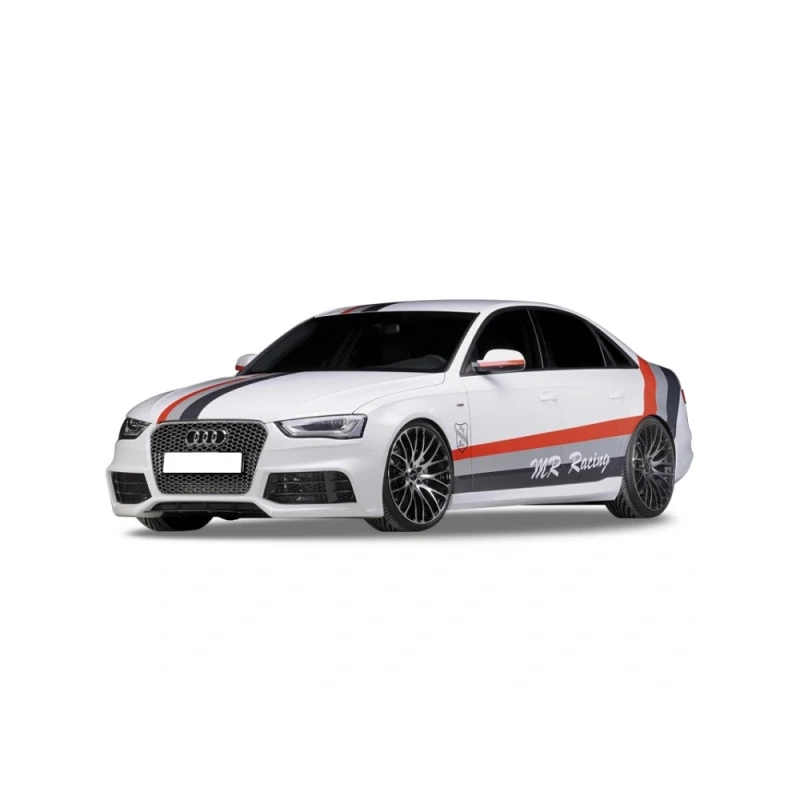 Audi A4 B8 2008 - 2012 Rs4 Yan Marşpiyel Seti Boyalı