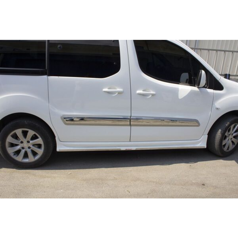 Citroen Berlingo 2 Krom Yan Kapı Çıtası 4 Parça 2008-2018 Arası
