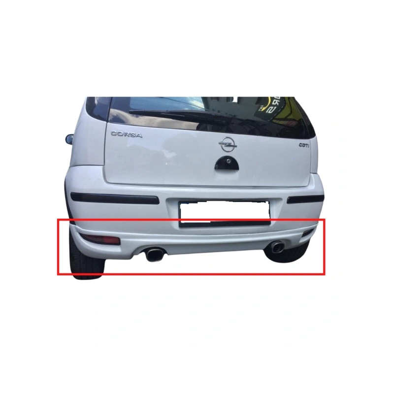Corsa C Makyajlı Kasa Arka Tampon Eki Boyalı