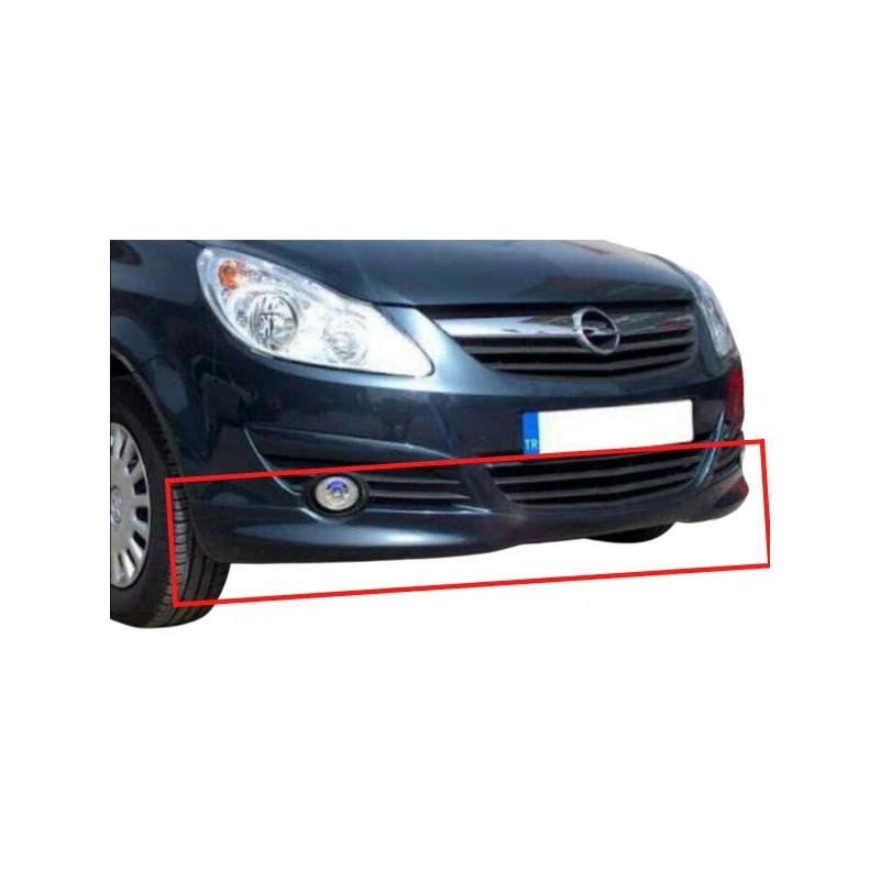 Corsa D Makyajsız Kasa Ön Tampon Eki Boyalı