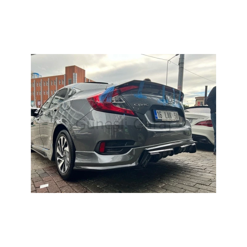 Fc5 2018-2021 Makyajlı Kasa Mügen Arka Tampon Eki Boyalı