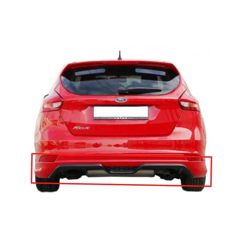 Focus 3.5 Makyajlı Kasa Arka Tampon Eki Boyalı