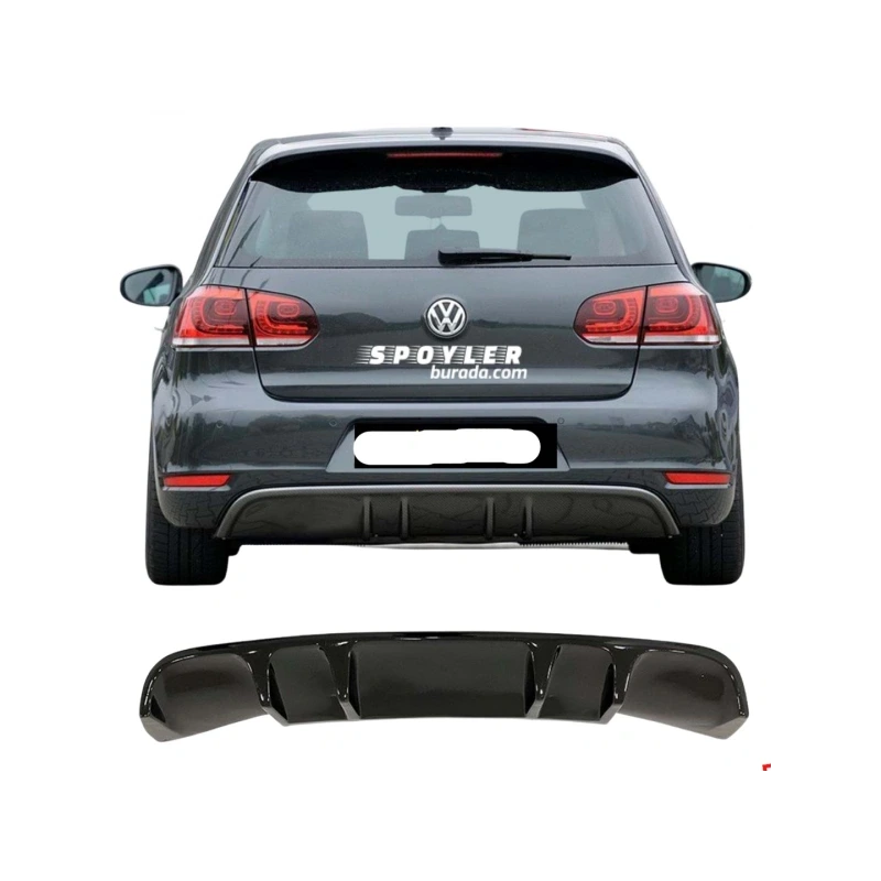 Golf 6 Rieger Difüzör Parlak Siyah