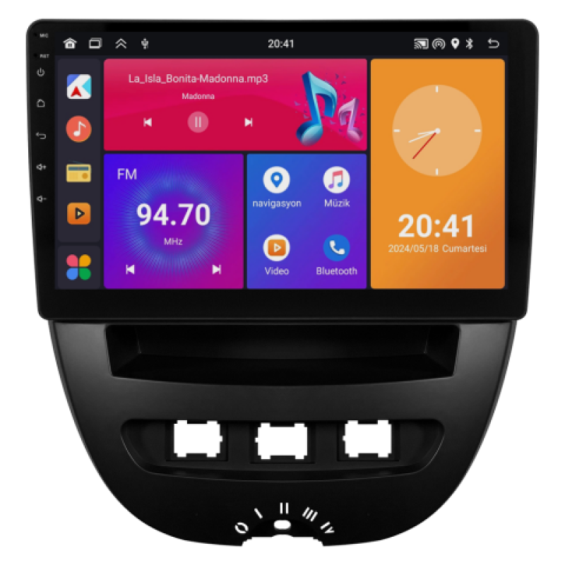 Citroen C1 Android Multimedya Sistemi (2005-2014)