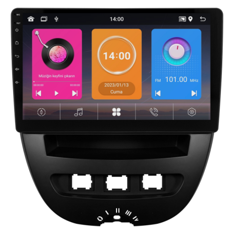 Citroen C1 Android Multimedya Sistemi (2005-2014)
