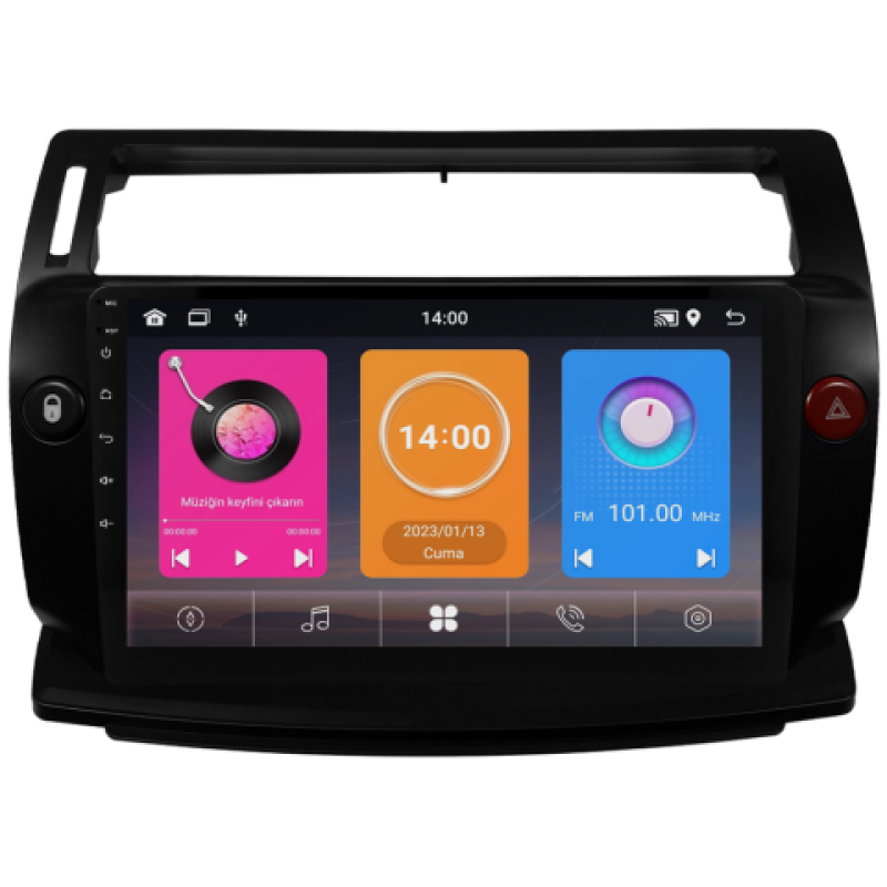 Citroen C4 Android Multimedya Sistemi (2005-2011) 