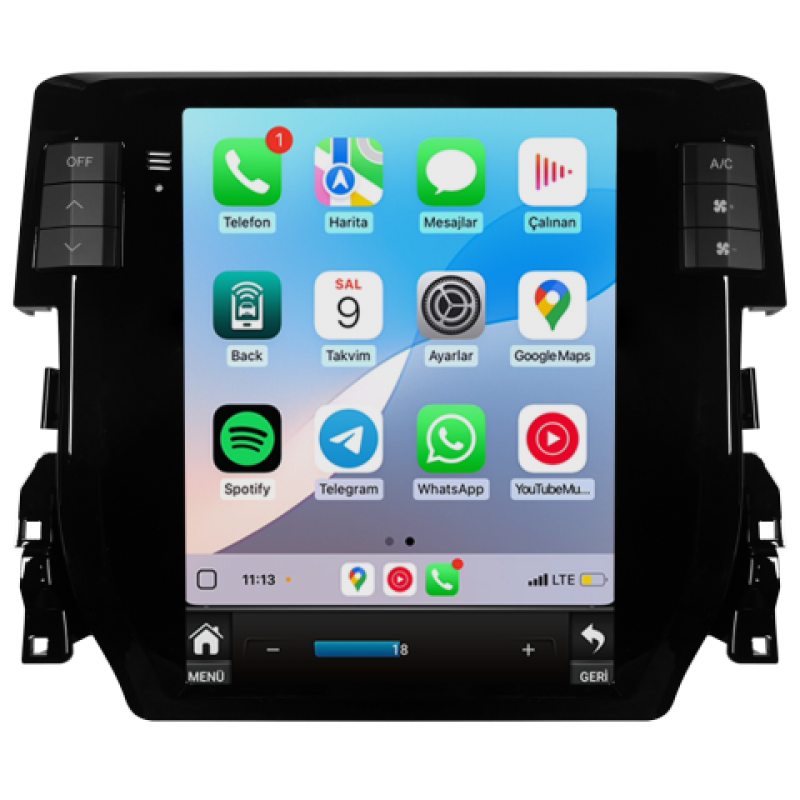 Honda Civic FC5 Android Multimedya Sistemi (2016-2021)