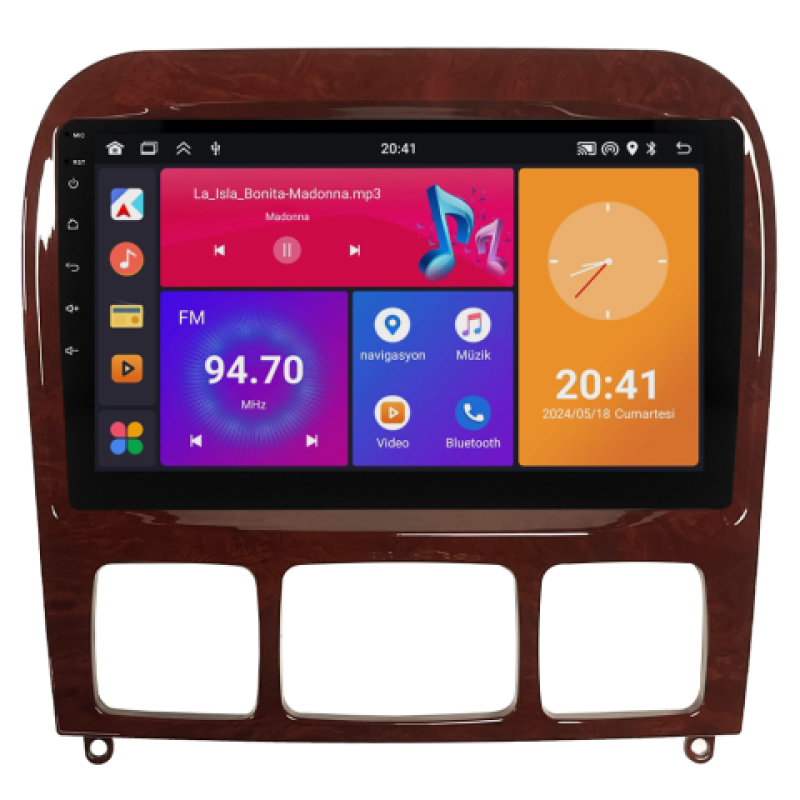 Mercedes S Class W220 Android Multimedya Sistemi (1999-2005)