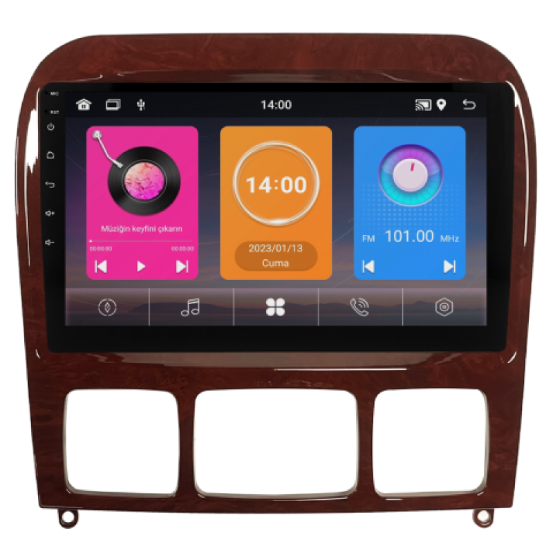 Mercedes S Class W220 Android Multimedya Sistemi (1999-2005)