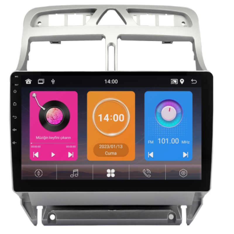 Peugeot 307 Android Multimedya Sistemi (2001-2008)