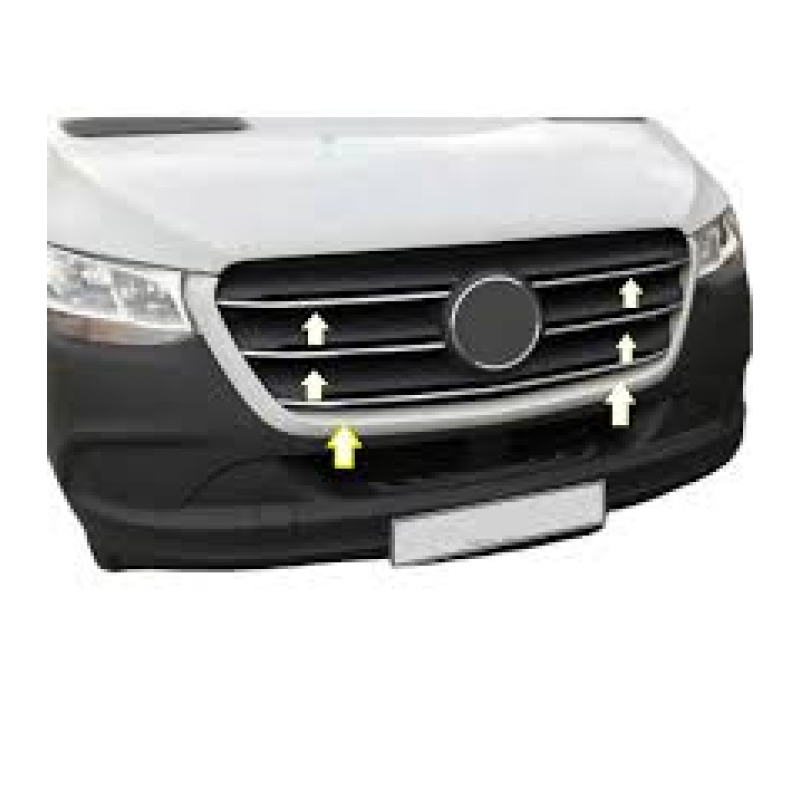 Mercedes Sprinter Krom Ön Panjur 5 Parça 2018 ve Sonrası