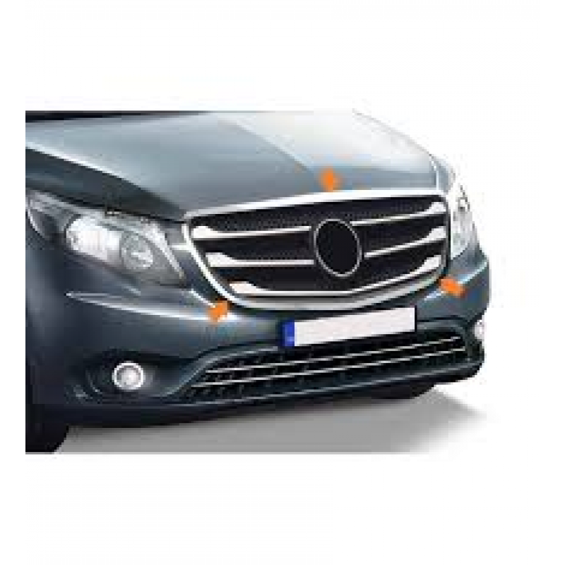 Mercedes Vito W447 Krom Ön Panjur Çercevesi 2 Parça 2014-2024 Arası