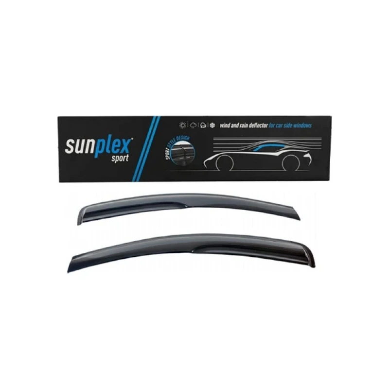 FORD TRANSIT CUSTOM 2014-2021 Sport Style Cam Rüzgarlığı 2'li Set