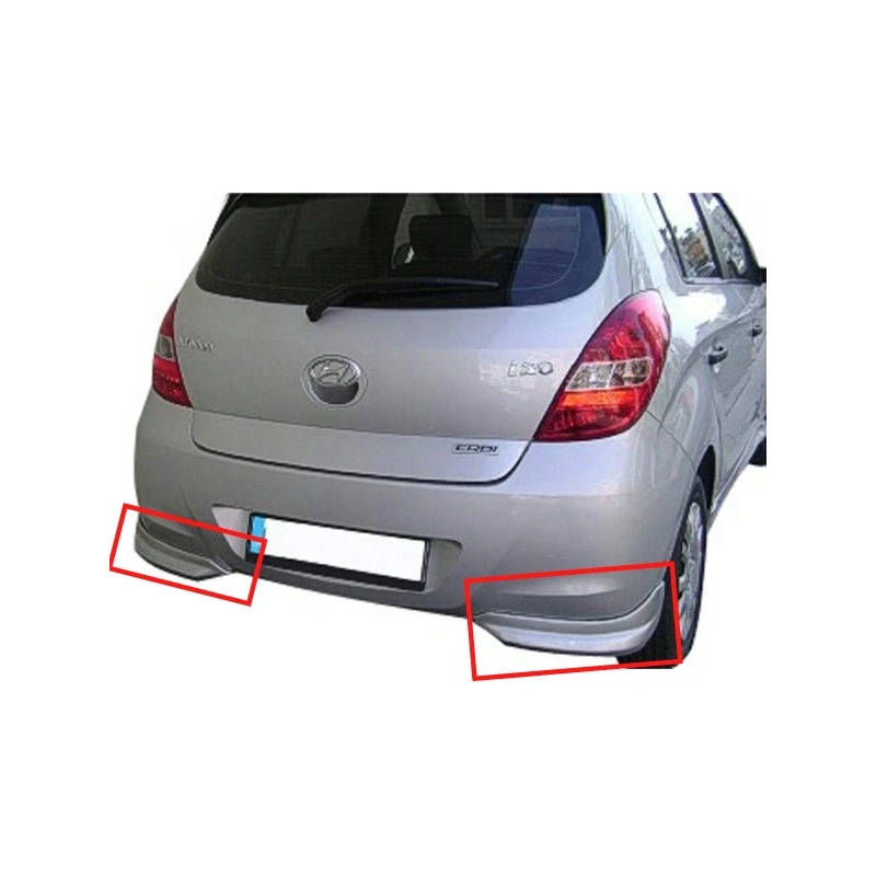 İ20 Eski Kasa Arka Tampon Flapları Boyalı