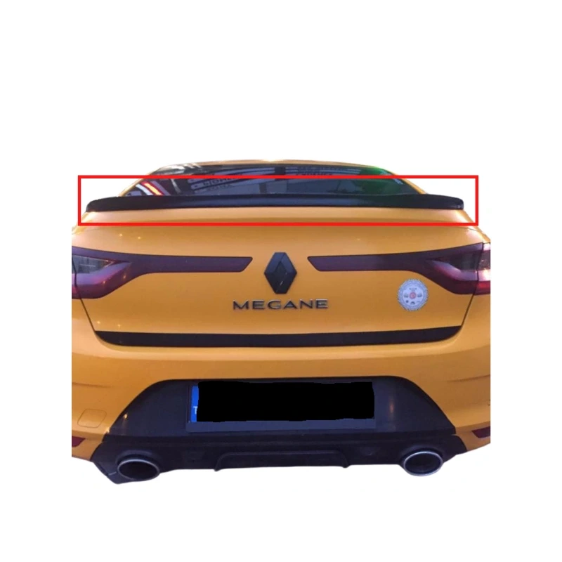 Megane 4 Sedan Fiber Yarasa Spoiler Boyalı