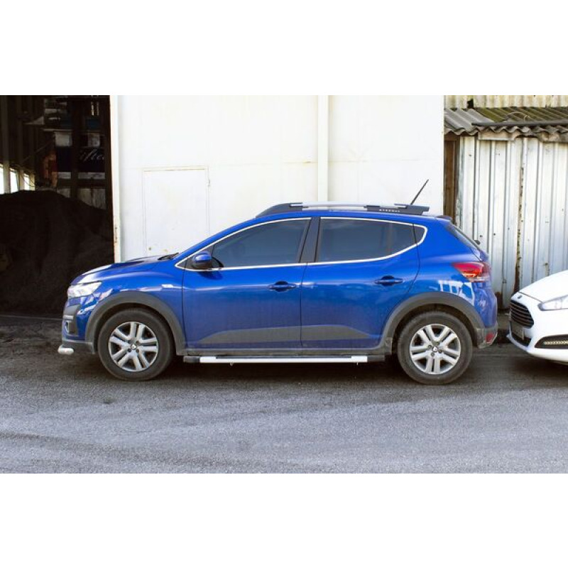 Dacia Sandero Stepway Krom Cam Çerçevesi 14 Parça 2021 ve Sonrası