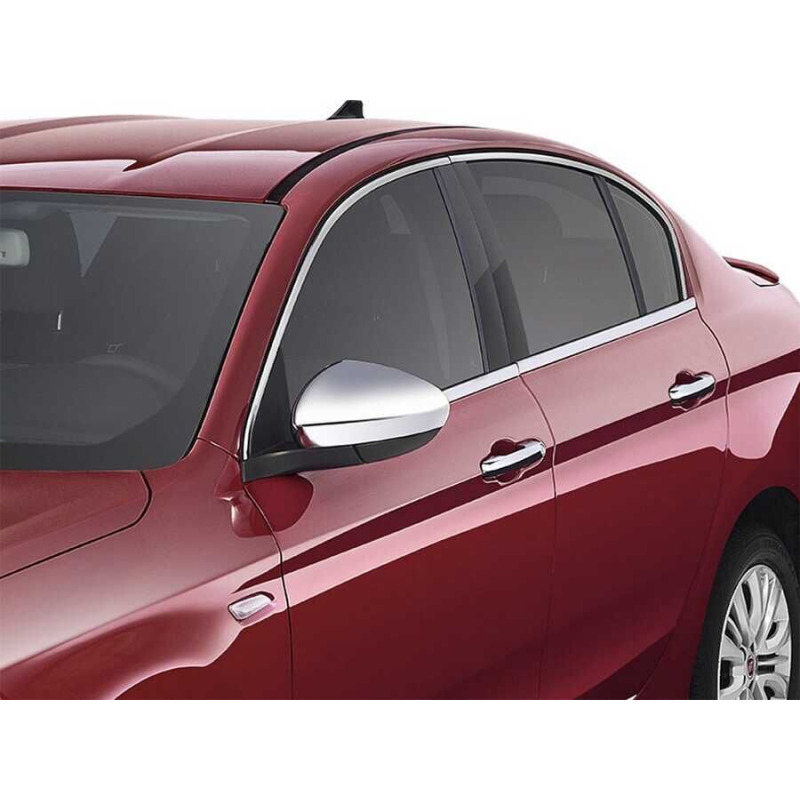 Fiat Egea Sedan HB Krom Cam Çerçevesi 8 Parça 2016 ve Sonrası