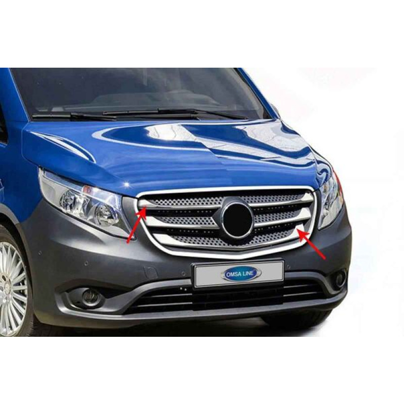 Mercedes Vito W447 Krom Ön Panjur 5 Parça 2019-2024 Arası