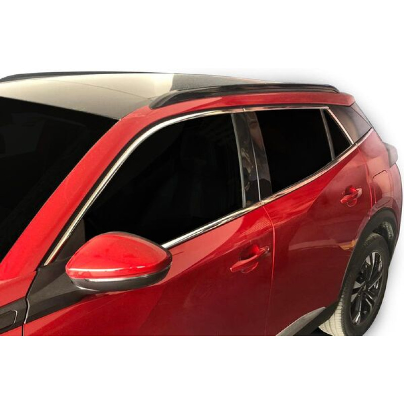 Peugeot 2008 Krom Cam Çerçevesi 12 Parça 2019 ve Sonrası