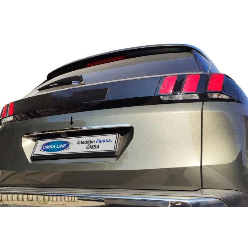 Peugeot 3008 Krom Bagaj Çıtası Plaka Üstü 2016-2024 Arası