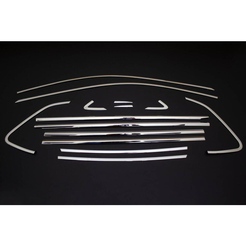 VW Polo HB Krom Cam Çerçevesi 14 Parça 2017 ve Sonrası