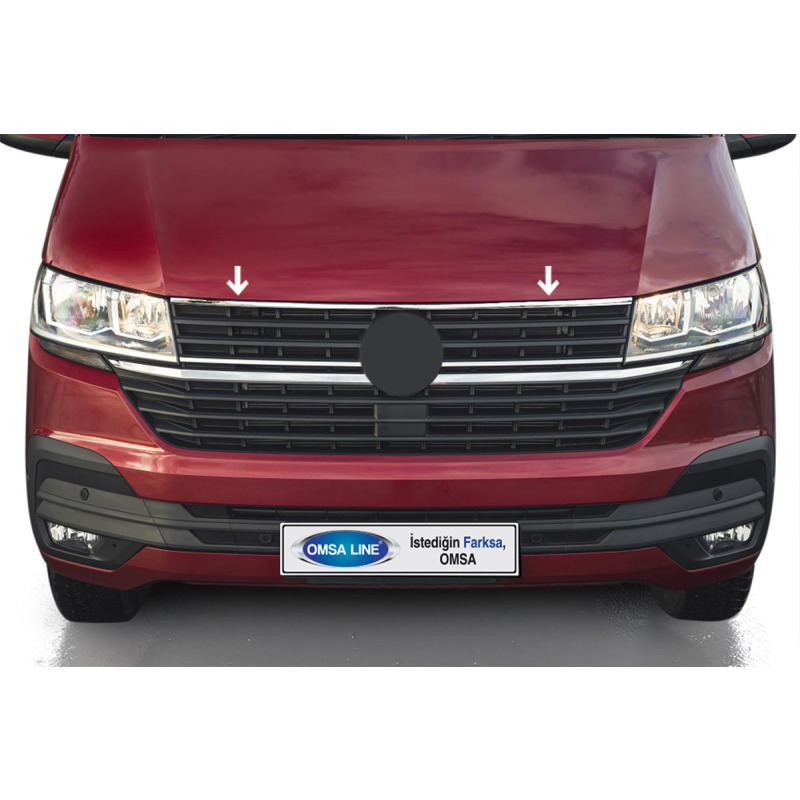 VW T6.1 Caravelle Krom Ön Panjur Kaput Üst Çıtası 2020-2023 Arası