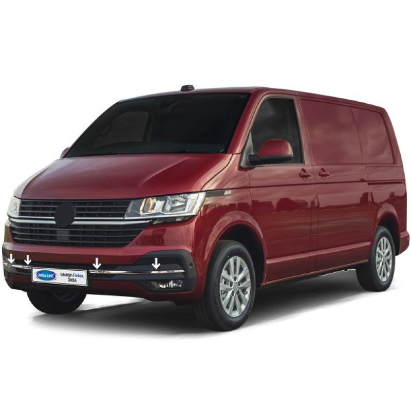 VW T6.1 Caravelle Krom Ön Tampon Alt Izgara 4 Parça 2020-2023 Arası