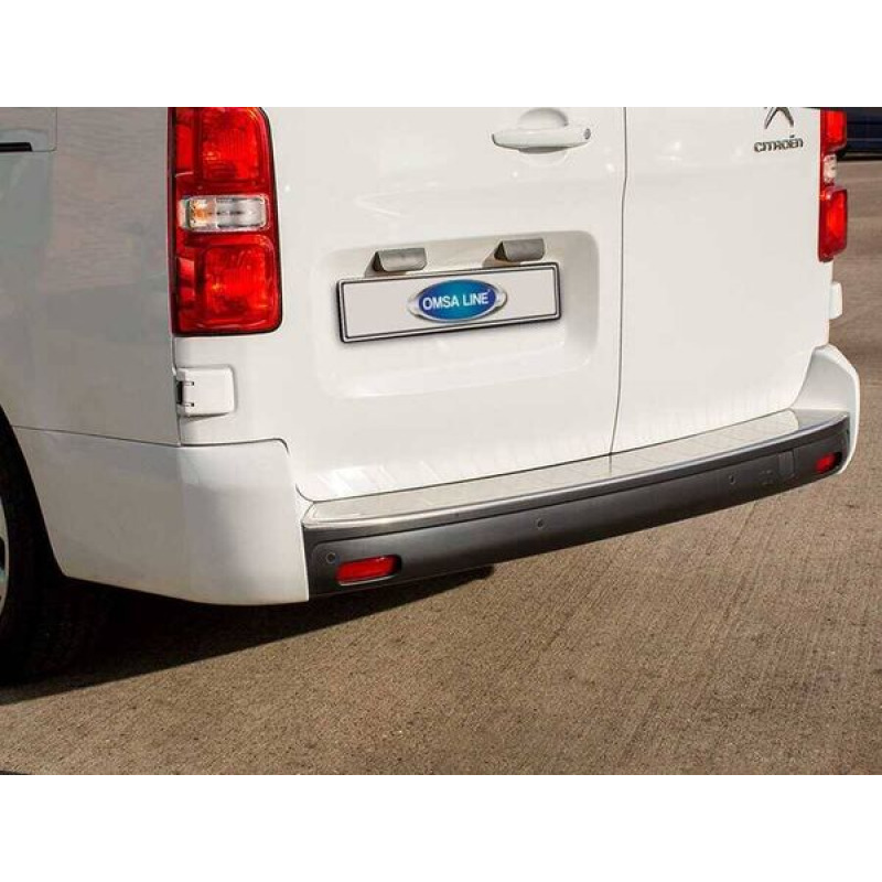 Peugeot Expert Traveller Krom Arka Tampon Eşiği Taşlı 2017 ve Sonrası