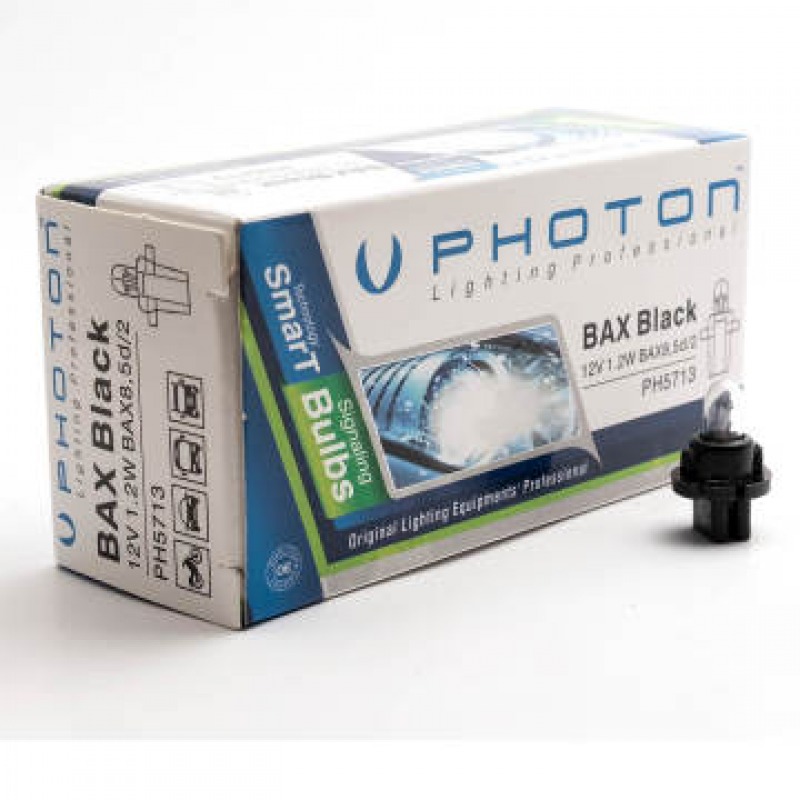 Photon Bax 12V 1.2W Siyah Ampul