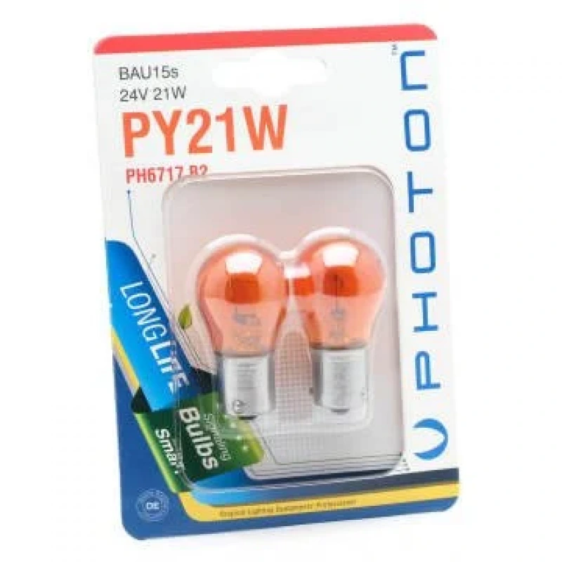 Photon Blister PY21W 24V 93 Turuncu Şaşı Tırnak 2'li Blister