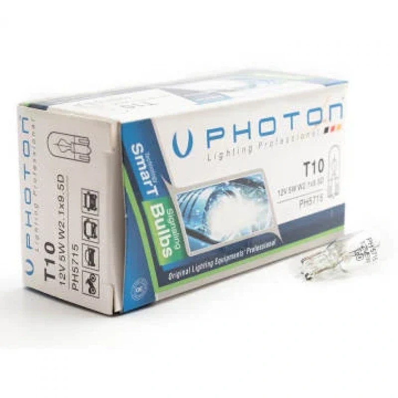 Photon T10 12V W5W Dipsiz Standart Ampul