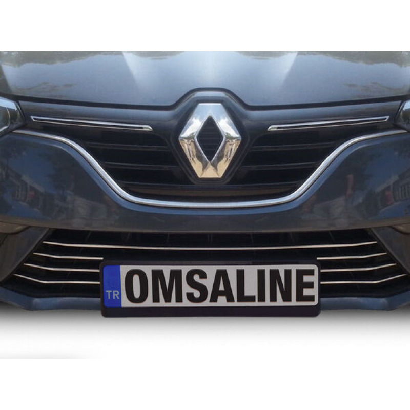 Renault Megane 4 HB Krom Ön Tampon Alt Çıta 7 Parça 2016-2020 Arası