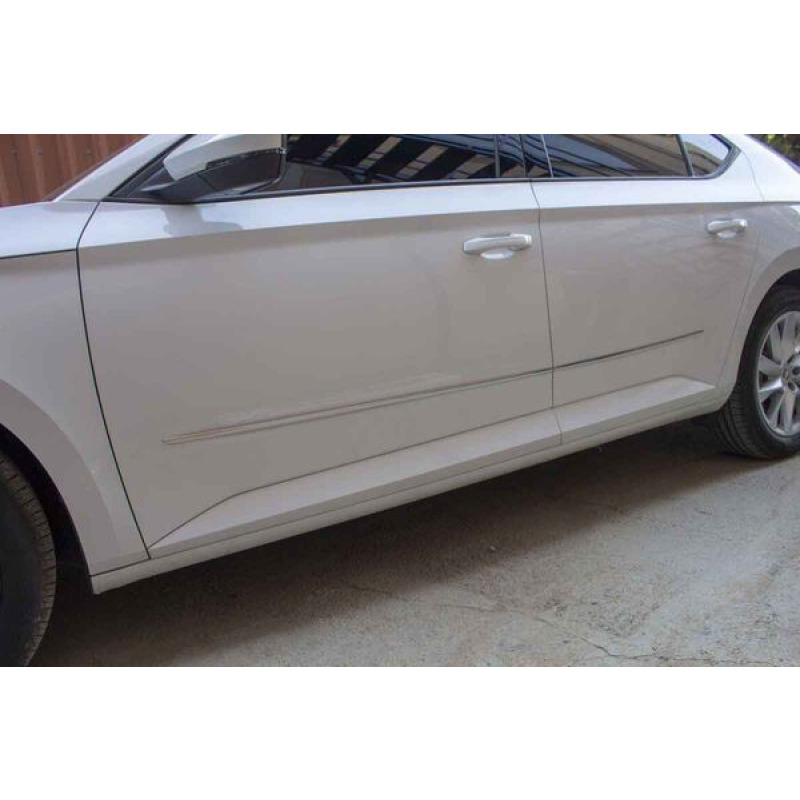 Skoda Superb 2 SD B6 Krom Yan Kapı Çıtası 4 Parça 2015-2023 Arasıq