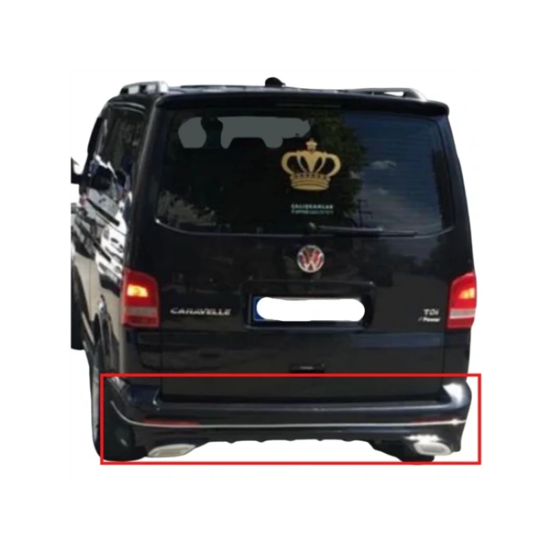 T5 Makyajlı Kasa 2011-2014 Difüzörlü Arka Tampon Eki BOYALI