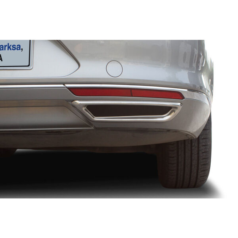  VW Passat B8 Krom R Line Difüzör Egzoz Çerçevesi 2015-2019 Arası