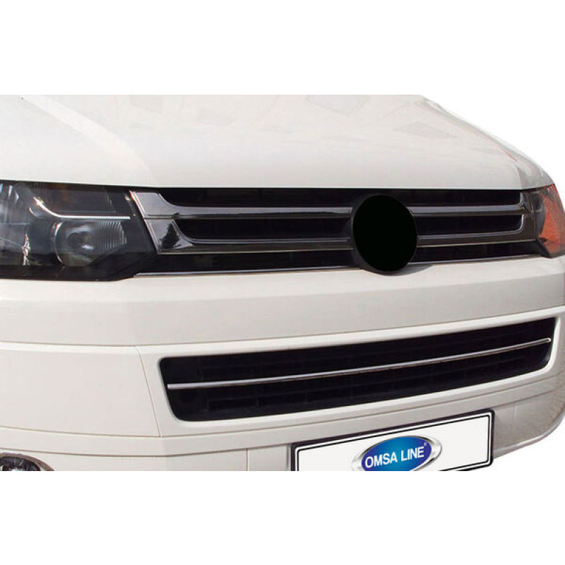 VW T5 Transporter Siyah Krom Ön Panjur 4 Parça 2010-2014 Arası